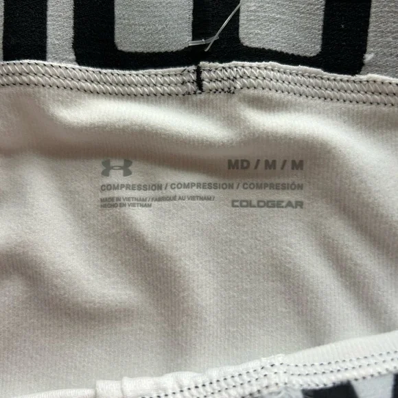 Men’s Medium Under Armour Coldgear White Leggings - Picture 5 of 5
